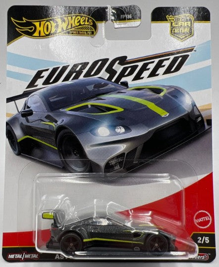 Hot Wheels 2025 Premium EuroSpeed 2/5 Aston Martin Vantage GTE, dark grey