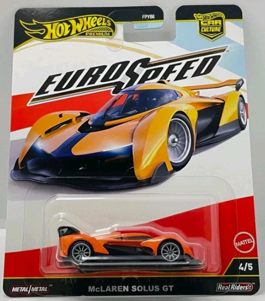 Hot Wheels 2025 Premium EuroSpeed 4/5 McLaren Solus GT, orange