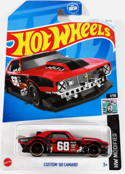 Hot Wheels 2024 #081/250 Custom '68 Camaro, red