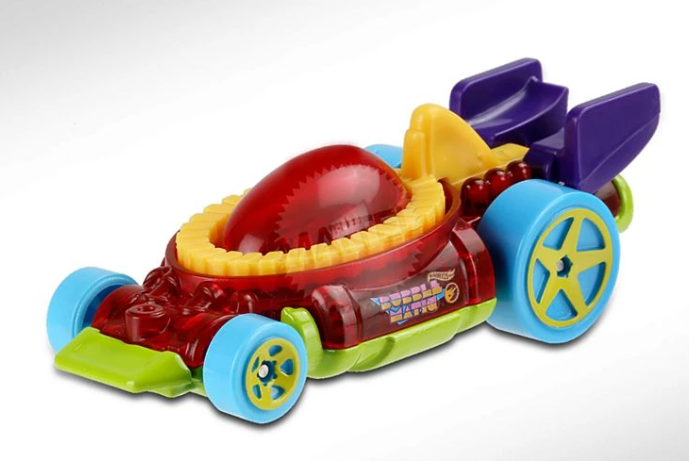 Hot Wheels 2020 #006/250 Bubble Matic, TREASURE HUNT, clear red