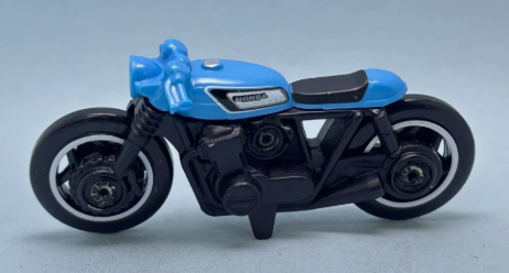 Hot Wheels 2025 #150/250 Honda CB750 Cafe', NEW/LOOSE, blue