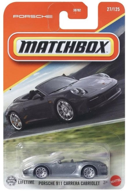 Matchbox 2025 #027/125 Porsche 911 Carrera Cabriolet, silver