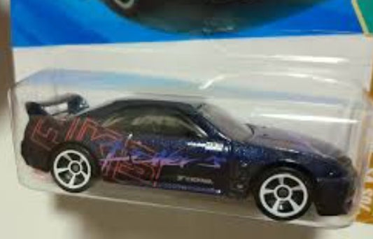 Hot Wheels 2025 #144/250 Nissan Skyline GT-R (BCNR33), NEW/LOOSE, metalflake dark blue