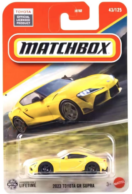 Matchbox 2025 #043/125 2023 Toyota GR Supra, yellow
