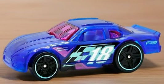 Hot Wheels 2025 #089/250 Stockar, NEW/LOOSE. transparent dark blue