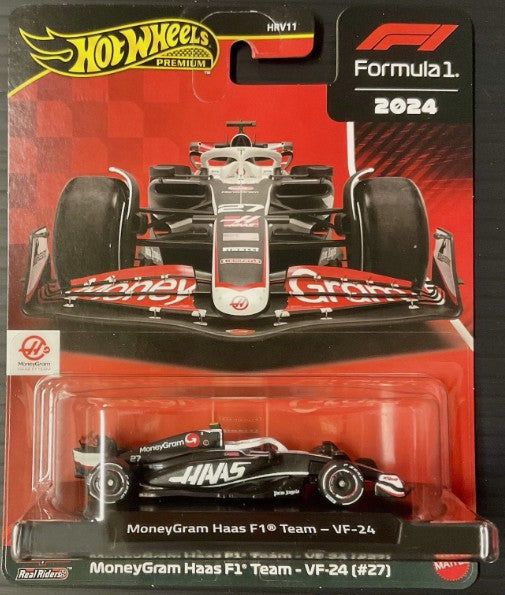 Hot Wheels 2025 Premium Formula 1 - MoneyGram Haas F1 Team - VF-24 (#27)