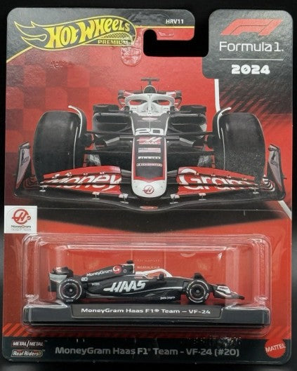 Hot Wheels 2025 Premium Formula 1 - MoneyGram Haas F1 Team - VF-24 (#20)