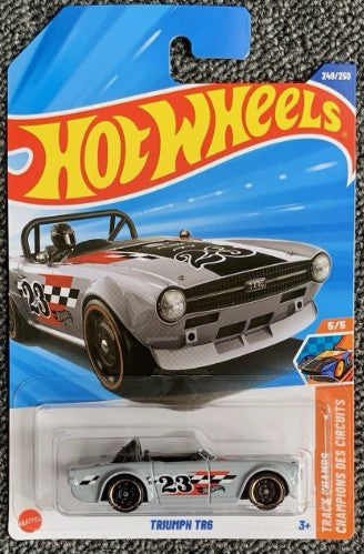 Hot Wheels 2025 #249/250 Triumph TR6, TREASURE HUNT, grey