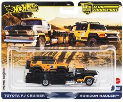 Hot Wheels Car Culture Team Transport #81 Toyota FJ Cruiser & Horizon Hauler