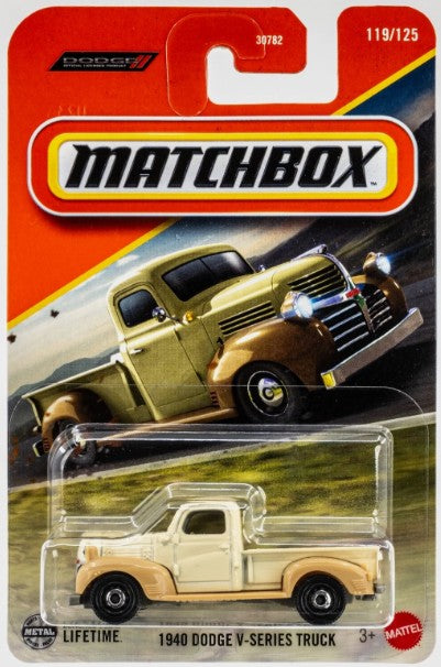 Matchbox 2025 #119/125 1940 Dodge V-Series Truck, cream