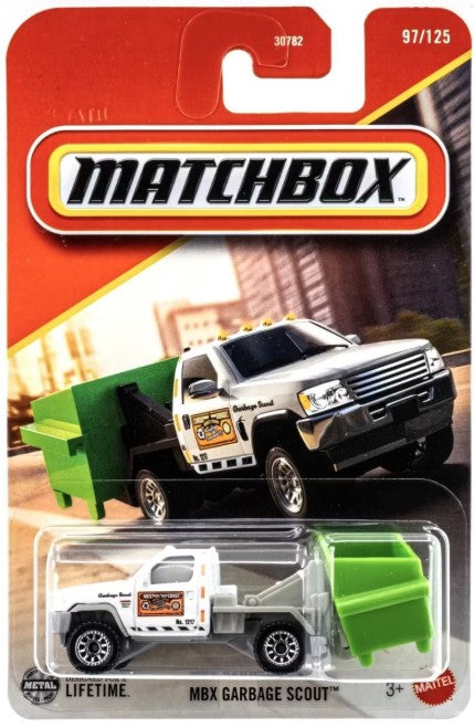 Matchbox 2025 #097/100 MBX Garbage Scout, white