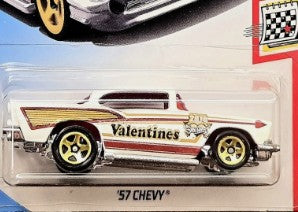 Hot Wheels 2018 #100/365 '57 Chevy, NEW/LOOSE, white