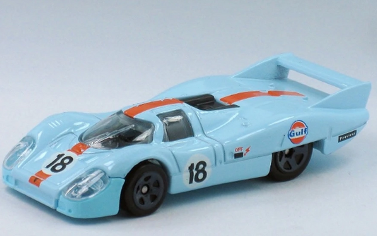 Hot Wheels 2018 #124/365 Porsche 917 LH, NEW/LOOSE, Gulf racing blue