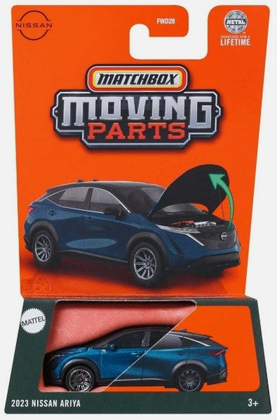 Matchbox 2025 Moving Parts 2023 Nissan Ariya, metalflake blue