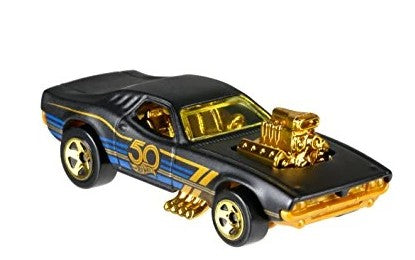 Hot Wheels 2018 50th Anniversary 3/6 Rodger Dodger, NEW/LOOSE, matte black