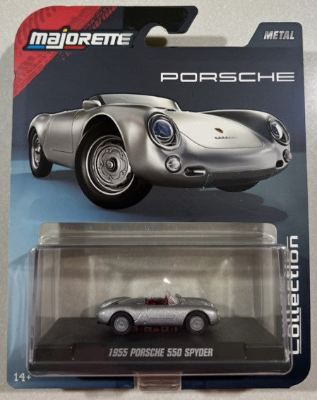 Majorette Collector Series, 1955 Porsche 550 Spyder, silver