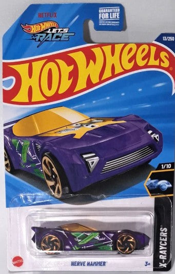 Hot Wheels 2025 #013/250 Nerve Hammer, translucent purple