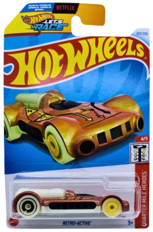 Hot Wheels 2024 #237/250 Retro Active, metalflake orange