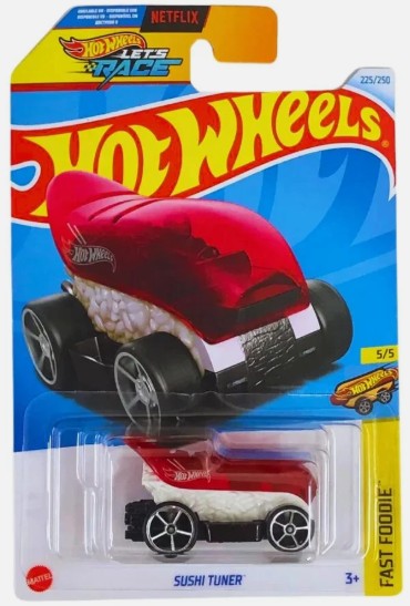 Hot Wheels 2024 #225/250 Sushi Tuner, white/red