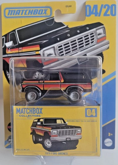 Matchbox 2025 Collectors 04/20 1978 Ford Bronco, black