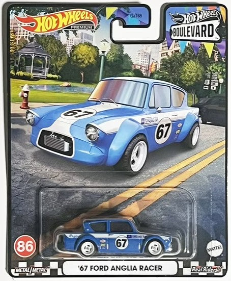 Hot Wheels Boulevard Series #086 '67 Ford Anglia Racer, blue