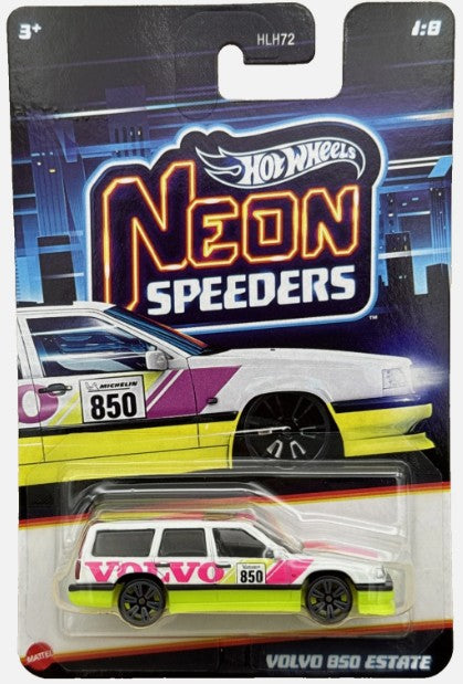 Hot Wheels 2026 Neon Speeders, Mix 1 1:8 Volvo 850 Estate, white