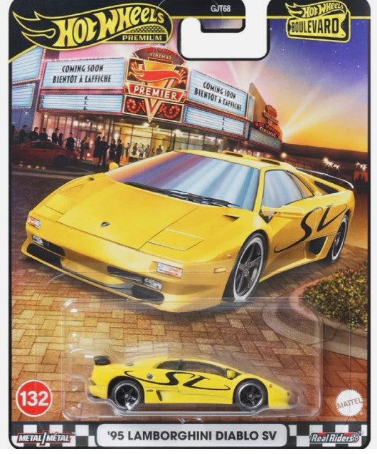 Hot Wheels Boulevard Series #132 '95 Lamborghini Diablo SV, yellow