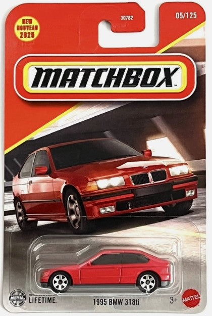Matchbox 2025 #005/125 1995 BMW 318ti, red