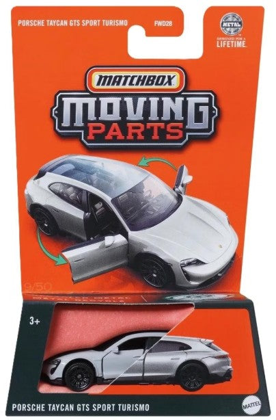 Matchbox 2025 Moving Parts Porsche Taycan GTS Sport Turismo, chalk