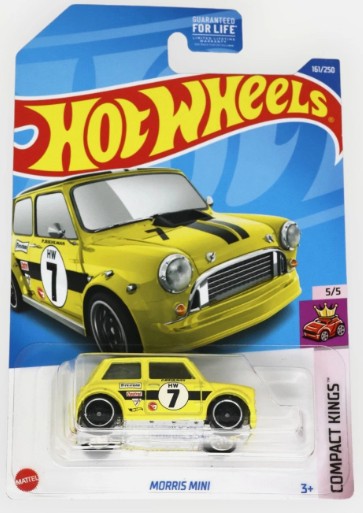 Hot Wheels 2022 #161/250 Morris Mini, TREASURE HUNT, yellow