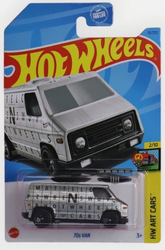 Hot Wheels 2023 #016/250 70s Van, RETAILER EXCLUSIVE, zamac
