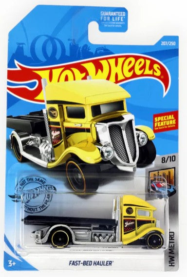 Hot Wheels 2019 #207/250 Fast-Bed Hauler, TREASURE HUNT, yellow