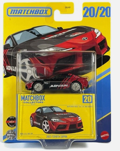 Matchbox 2025 Collectors 20/20 2023 Toyota Supra, black & red Advan livery