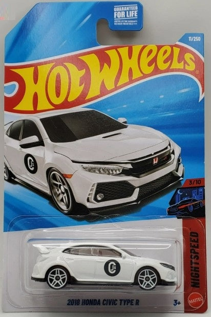 Hot Wheels 2026 #011/250 2018 Honda Civic Type R, gloss white