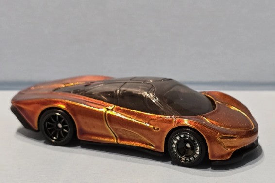 Hot Wheels 2025 #209/250 McLaren Speedtail, SUPER TREASURE HUNT, NEW/LOOSE, spectraflame volcano orange
