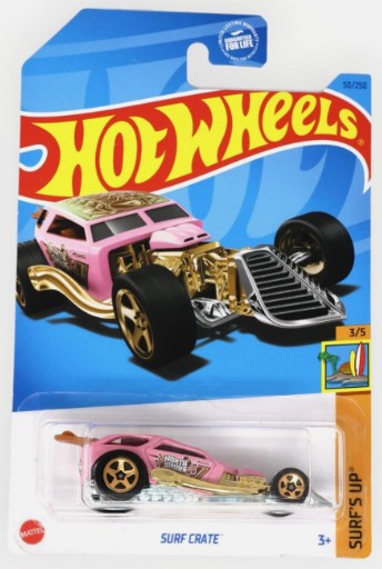 Hot Wheels 2023 #050/250 Surf Crate, TREASURE HUNT, pink