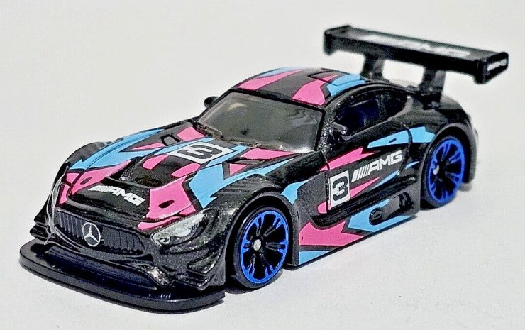 Hot Wheels 2024 Neon Speeders Mix B 5/8 '16 Mercedes-AMG GT3, NEW/LOOSE