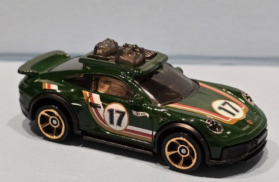 Hot Wheels 2025 #154/250 Porsche 911 Rallye, NEW/LOOSE, dark green