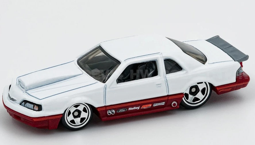 Hot Wheels 2025 Salt Flat Racers 5/5, 1988 Ford T-Bird, NEW/LOOSE, white