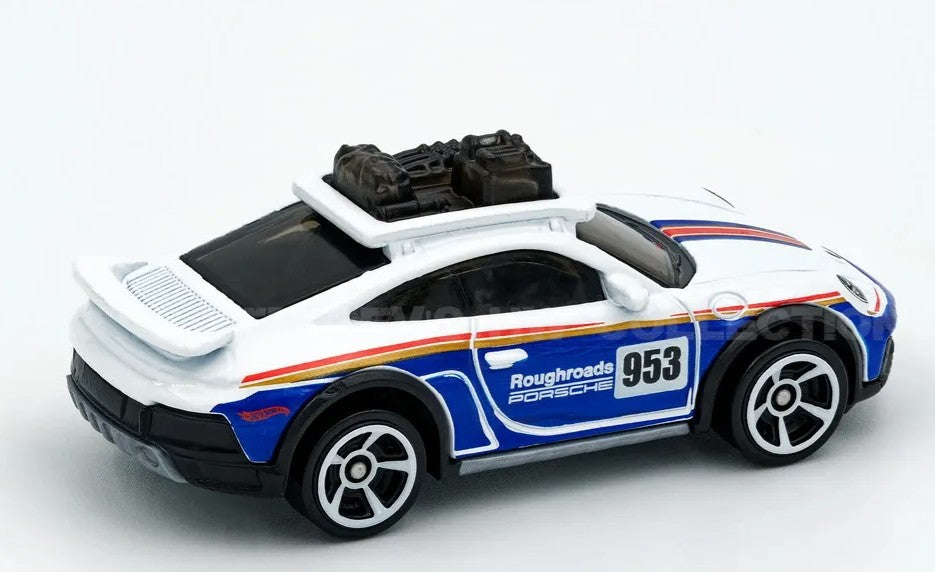 Hot Wheels 2024 #172/250 Porsche 911 Rallye, NEW/LOOSE, white/blue