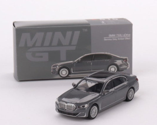 Mini GT #515, BMW 750Li xDrive, NEW/LOOSE w/Box, bernina grey