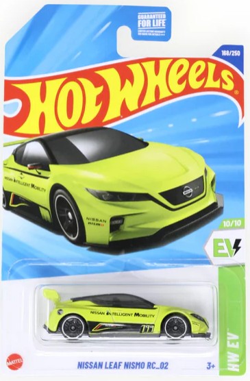 Hot Wheels 2025 #168/250 Nissan Leaf NISMO RC_02, TREASURE HUNT, green