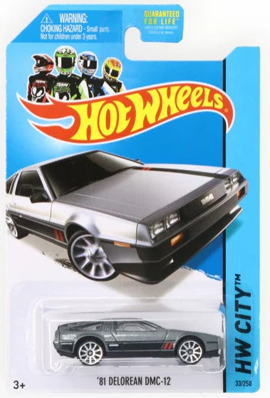 Hot Wheels 2014 #033/250 '81 Delorean DMC-12, metalflake grey