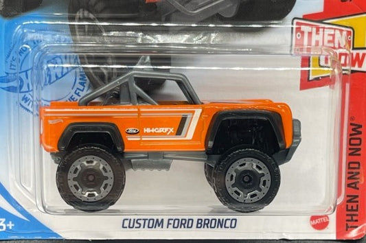 Hot Wheels 2021 #163/250 Custom Ford Bronco, NEW/LOOSE, orange