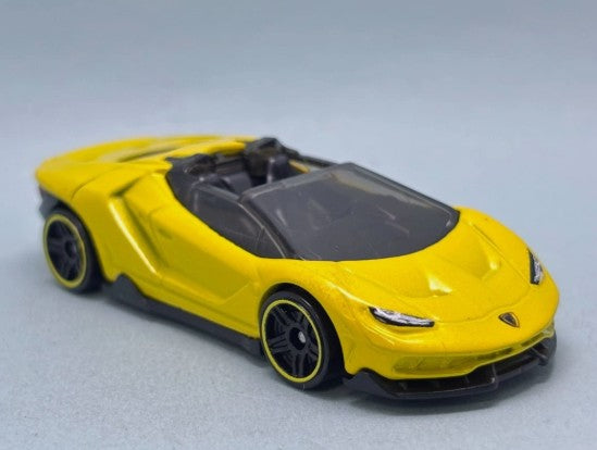Hot Wheels 2026 #002/250 '16 Lamborghini Centenario Roadster, NEW/LOOSE, yellow