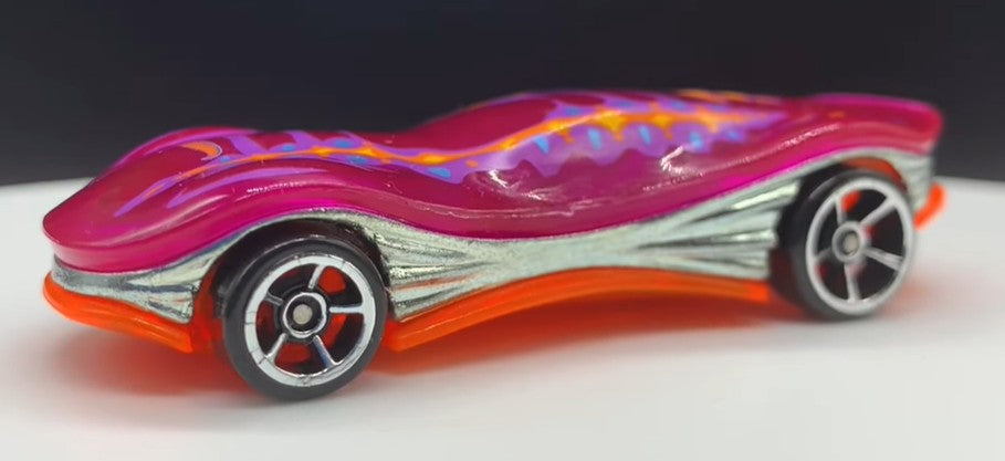 Hot Wheels 2021 Multipack Exclusive, Clear Speeder, NEW/LOOSE, transparent pink/magenta