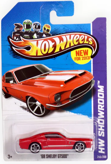 Hot Wheels 2013 #245/250 '68 Shelby GT500, red