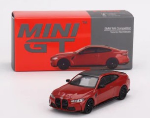 Mini GT #566, BMW M4 Competition, NEW/LOOSE w/Box, toronto red metallic