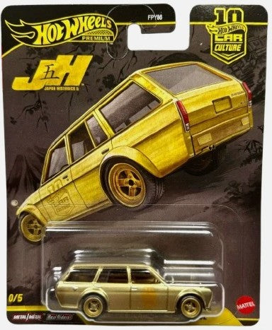Hot Wheels 2026 Premium Japan Historics 0/5 Datsun 510 Wagon, gold
