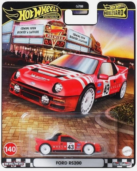 Hot Wheels Boulevard Series #140 Ford RS200, red